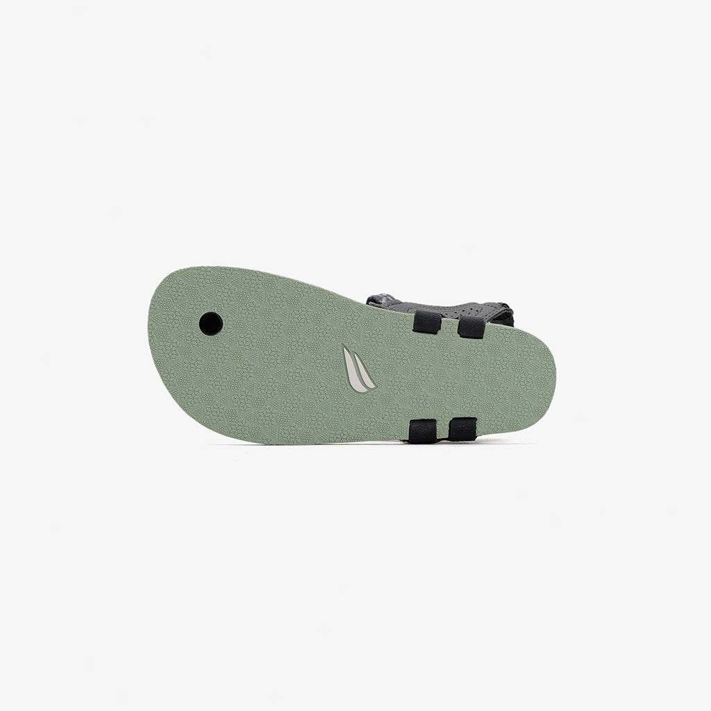 Tapak V1.5 Barefoot Flip Flops - Grey On Seafoam Green - Pyopp Fledge Indonesia