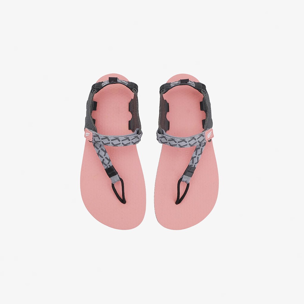 Tapak V1.5 Barefoot Flip Flops - Light Grey On Pink - Pyopp Fledge Indonesia