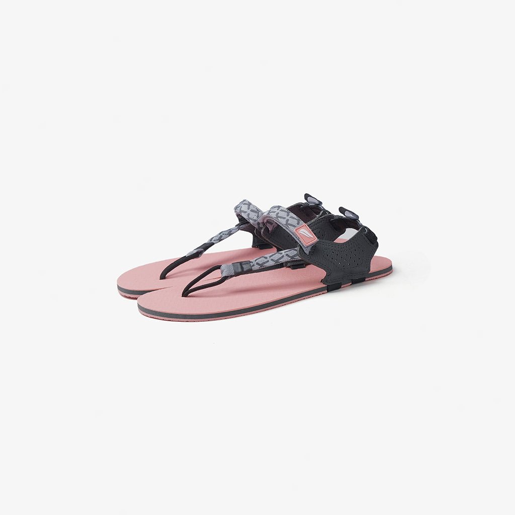 Tapak V1.5 Barefoot Flip Flops - Light Grey On Pink - Pyopp Fledge Indonesia